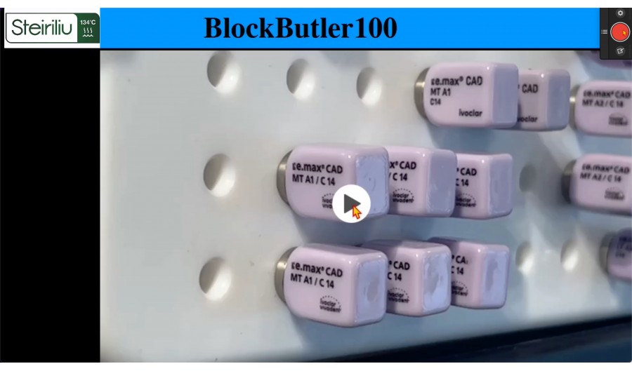 BlockButler Wall mounting your cerec block inventory gives you an easy visualisation of stock available and stock needed